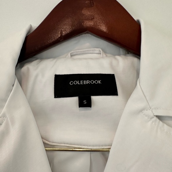 Colebrook Women's White Trench Coat - Picture 3 of 3